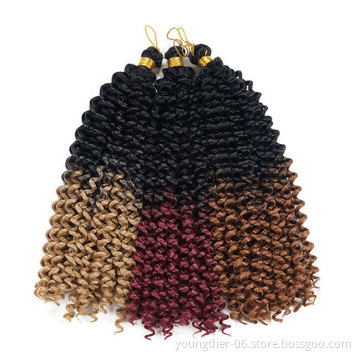 Water Wave Passion Twist Hair Passion Twist Prelooped Braiding 18" Synthetic Crochet Braid Hair